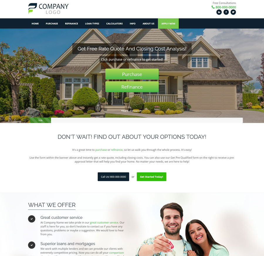 mortgage website leadpro