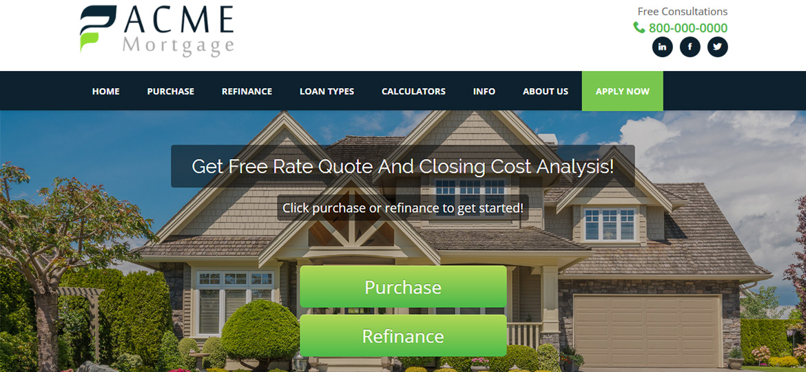 mortgage website leadpro